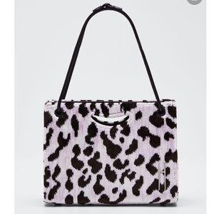 Hayward Animal Printed Clutch Bag in peony leopard
